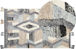 Beliani AYGEZARD - Kelim vloerkleed - Multicolor - Wol