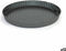 Springvorm Pan Quttin Zwart Koolstofstaal Geperforeerd 32 x 3 cm (12 Stuks)
