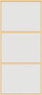 vidaXL - Schuifdeur - 90x205 - cm - mat - ESG-glas - en - aluminium - goudkleurig