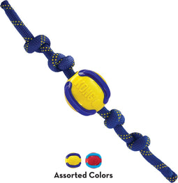 Kong Jaxx Brights Ball+Touw Assorti