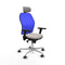 Jorquera Piqueras y Crespo 3D086G2 - Bureaustoel met hoofdsteun - Verstelbare hoogte - Wit