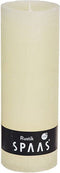 SPAAS - Rustieke geurloze Cilinderkaars hoogte 19cm, ± 95 uur - Ivoor - Cilinderkaars
