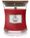 WoodWick Geurkaars Mini Pomegranate - 8 cm / ø 7 cm - Geurkaars in Glas - Houten Lont