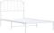 vidaXL - Bedframe - met - hoofdbord - metaal - wit - 100x190 - cm