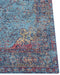 KANSU - Laagpolig vloerkleed - Blauw - 200 x 300 cm - Katoen