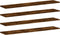 vidaXL - Wandschappen - 4 - st - 100x20x1,5 - cm - bewerkt - hout - gerookt - eikenkleur
