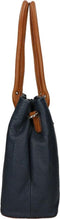 Berba Medium Schoudertas Dames - Leer - Chamonix - Blauw