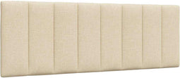 vidaXL - Hoofdbordkussen - 140 - cm - stof - crèmekleurig