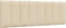 vidaXL - Hoofdbordkussen - 140 - cm - stof - crèmekleurig