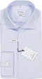 Seidensticker regular fit overhemd - mouwlengte 7 - structuur - blauw - Strijkvrij - maat 44