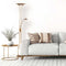 Mexlite Biron 7500BR - Vloerlamp - Draaibaar en kantelbaar 180 cm hoog - Brons