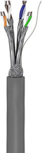 S/FTP CAT6 Gigabit Netwerkkabel - CCA - 23AWG - LSZH - Stug - 100 meter - Grijs