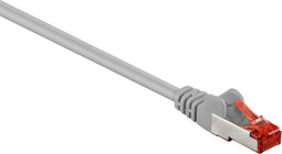 S/FTP CAT6 Gigabit netwerkkabel / grijs - LSZH - 7,5 meter