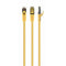 S/FTP Cat6A patchkabel LSZH, geel 0.25 meter