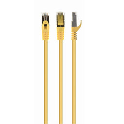 S/FTP Cat6A patchkabel LSZH, geel 30 meter