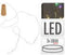 S.I.A. Flessenstop Lichtsnoer met 8 Multicolor LED Lampjes IP44
