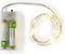 S.I.A. - Zilverdraad Kerstverlichting - op Batterij - 95cm - 20 LED Lampjes