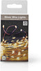 S.I.A. - Zilverdraad Kerstverlichting - op Batterij - 95cm - 20 LED Lampjes
