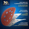 S&R Velcro Schuurpapier - Professional Set 125 mm - 60 Stuks - 10x P40/P60/P80/P120/P180/P240 - 8 Gaten - Voor Excenterschuurmachine