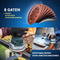 S&R Velcro Schuurpapier - Professional Set 125 mm - 60 Stuks - 10x P40/P60/P80/P120/P180/P240 - 8 Gaten - Voor Excenterschuurmachine