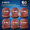 S&R Velcro Schuurpapier - Professional Set 125 mm - 60 Stuks - 10x P40/P60/P80/P120/P180/P240 - 8 Gaten - Voor Excenterschuurmachine