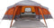 vidaXL - Familietent - met - verandakoepel - 9persoons - waterdicht - grijs - oranje