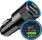 Autolader USB A & USB C - Auto oplader USB - USB C autolader 2 poorten - Auto lader - Sigarettenaansteker USB oplader auto - Snellader - Groen