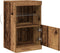 vidaXL - Dressoir - met - LED-verlichting - Oud - Hout - 41x37x67 - cm