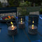 Brilliant Bougie Batterij - Tafellamp - LED - Flickering Candle Light Set - Grijs/Smoke - IP44