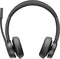 Poly Voyager 4320-M - Draadloze Bluetooth-headset - 50 meter bereik - Zwart