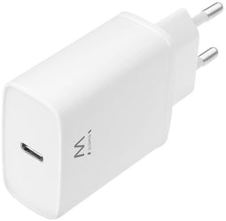 Ewent EW1320 - USB-C Lader 20W - Snel opladen voor Apple en Android - Wit