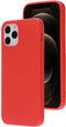 Mobiparts Silicone Cover - Soft case - Fluweelzachte binnenvoering - Rood (iPhone 12/12 Pro)