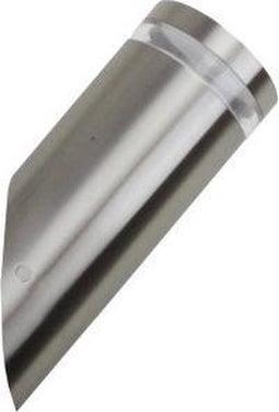 Merkloos - Wandlamp - 12 LED - IP44 - Zilvergrijs INOX - 60 x 60 x 150 mm