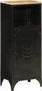 vidaXL - Badkamerkast - 40x27x90 - cm - ijzer - en - massief - mangohout