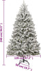 vidaXL - Kunstkerstboom - met - scharnieren - en - sneeuw - 240 - cm