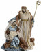Kerststal set DKD Home Decor Blauw Gouden 48 x 28 x 90 cm