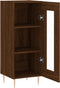 vidaXL - Dressoir - 34,5x34x90 - cm - bewerkt - hout - bruin - eikenkleur