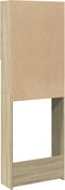 vidaXL - Wasmachinekast - 64x25,5x190 - cm - sonoma - eikenkleurig