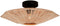 GOOD&MOJO Plafonniere Panama - Bruin - 45x45x5cm - Scandinavisch