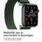 imoshion Nylon Trail bandje - Geschikt voor Apple Watch 1, 2, 3, 4, 5, 6, 7, 8, 9, 10 (42 mm), SE - 38/40/41 mm - Donkergroen - One Size