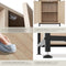 Tectake Houten Wandkast Doncaster - Boekenkast - 2 Open Vakken - Zwart Metalen Frame - Afmeting (LxBxH) 60x38x125 cm - Lichtbruin