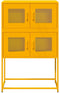 vidaXL - Hoge - kast - 68x39x107 - cm - staal - mosterdgeel