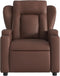 Fauteuil verstelbaar kunstleer bruin