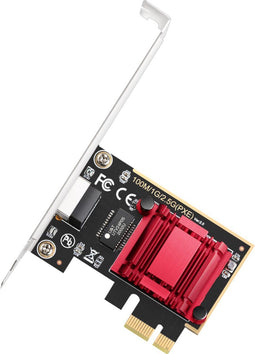 Cudy PE25 - Netwerkadapter - 2,5 Gbps snelheid - Low-Profile en Full-Height brackets