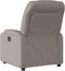 Fauteuil verstelbaar stof taupe
