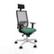 Bureaustoel met hoofdsteun Piqueras y Crespo 1D026N1 Smaragdgroen