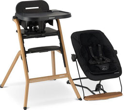 Deryan Curve Luxe Kinderstoel - Meegroei Kinderstoel - Wipstoel & Inlegkussen - Houtlook