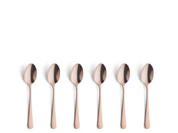 Amefa Austin Vintage Theelepels - 6 Stuks - Koper