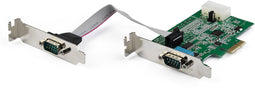 Startech.com PEX2S953LP - 2-poorts RS232 seriële adapter kaart - 16950 UART - PCIe