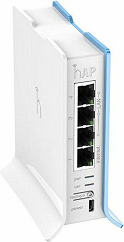 Mikrotik RB941-2ND-TC - ADSL-modem en router - WiFi 4 300 Mbps - Blauw/Wit